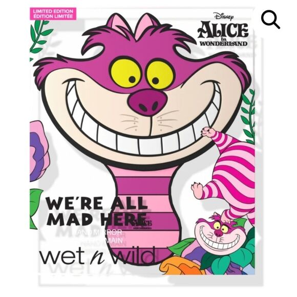 Wet-N-Wild X Alice In Wonderland We're All A Little Mad Here Hand Mirror - Picture 3 of 7